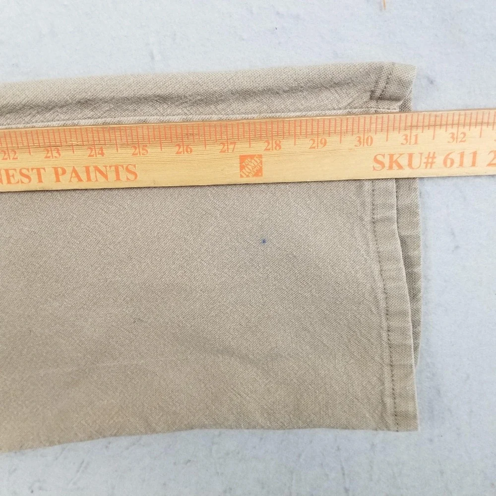 Wrangler Pants Mens 42x30 Beige Carpenter Denim Relaxed Fit Stretch Workwear
